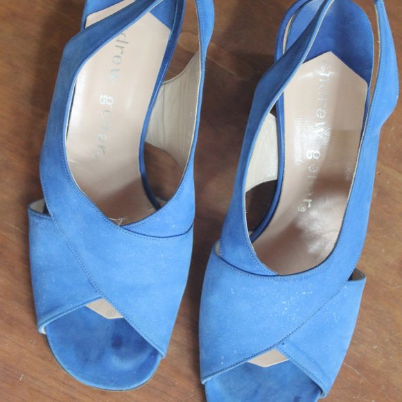 Vintage Shoes - Vintage 60's Blue Suede Shoes Vintage Shoes - Vintage 60's Blue Suede Shoes